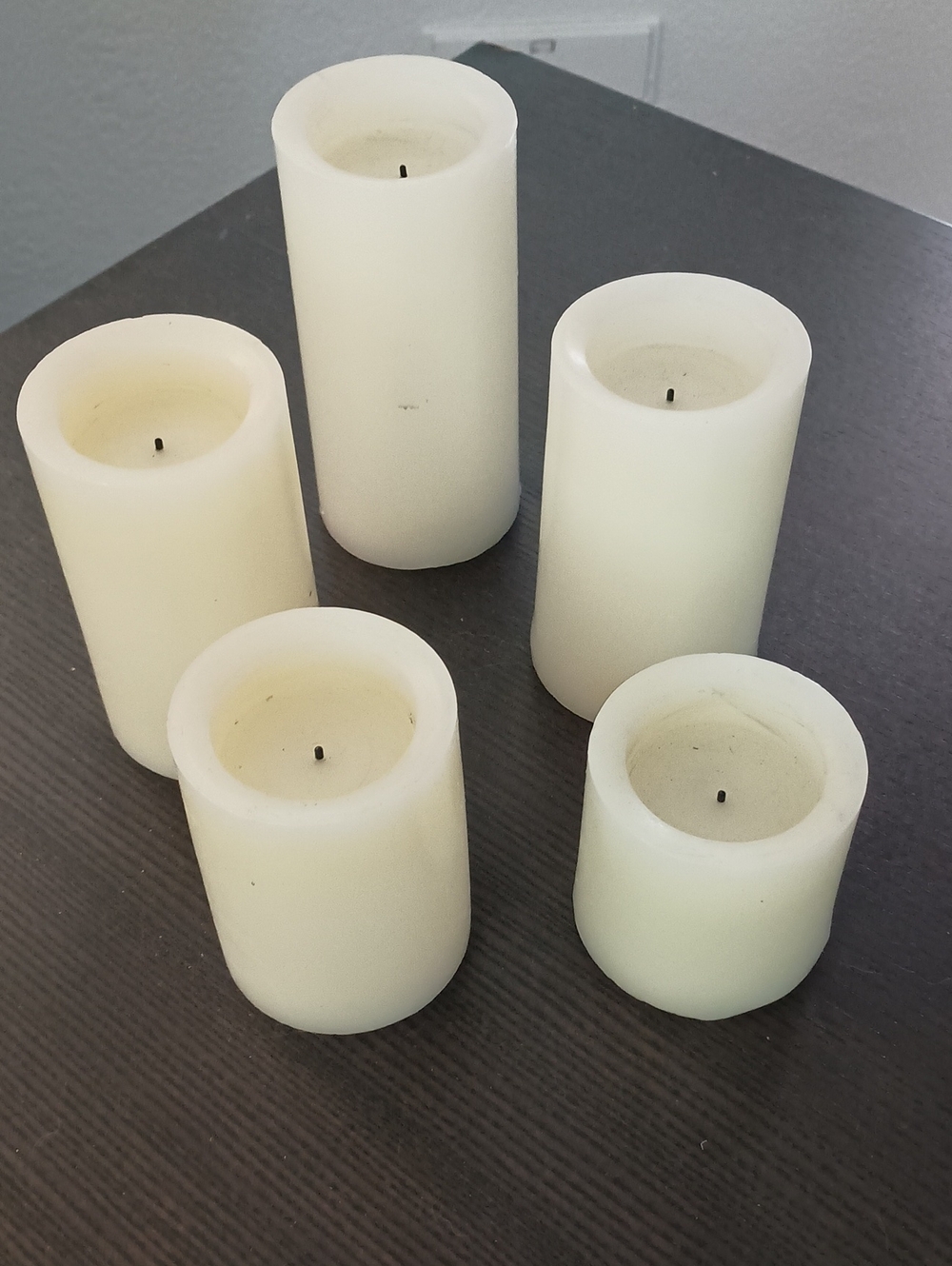 Set Of 5 Battery Candles